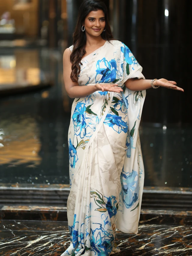 Aishwarya Rajesh Cute Looks in Saree