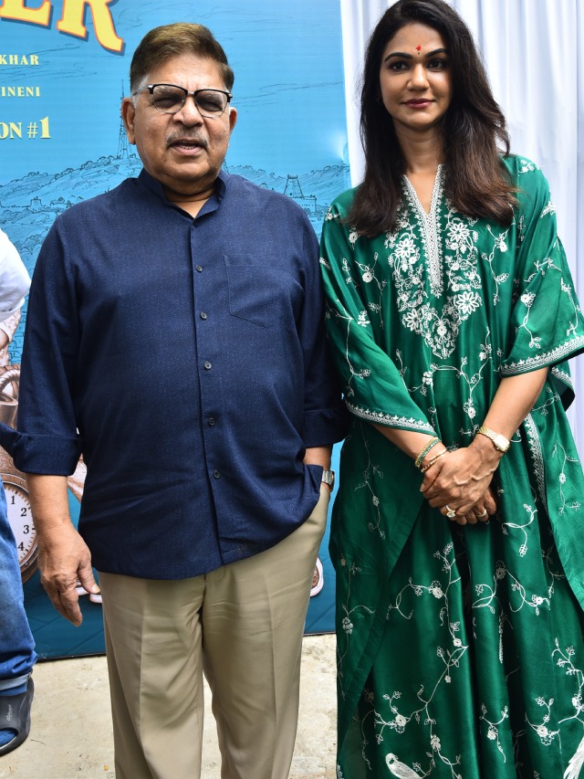 Allu Sneha Reddy Allu Aravind Appearance in Movie Opening Ceremony
