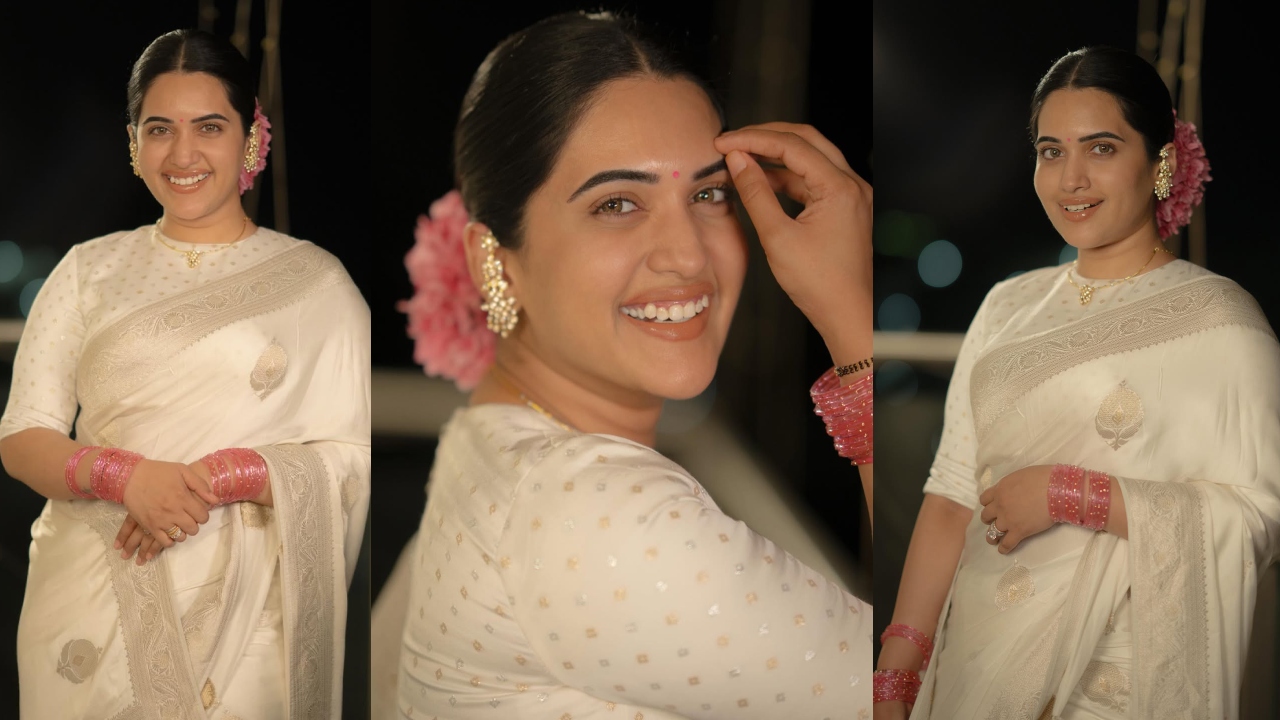 Anchor Sravanthi : తెలుపు చీర‌లో తెలుగు అందం.. యాంక‌ర్ స్ర‌వంతి క్యూట్ ఫోటోలు..
