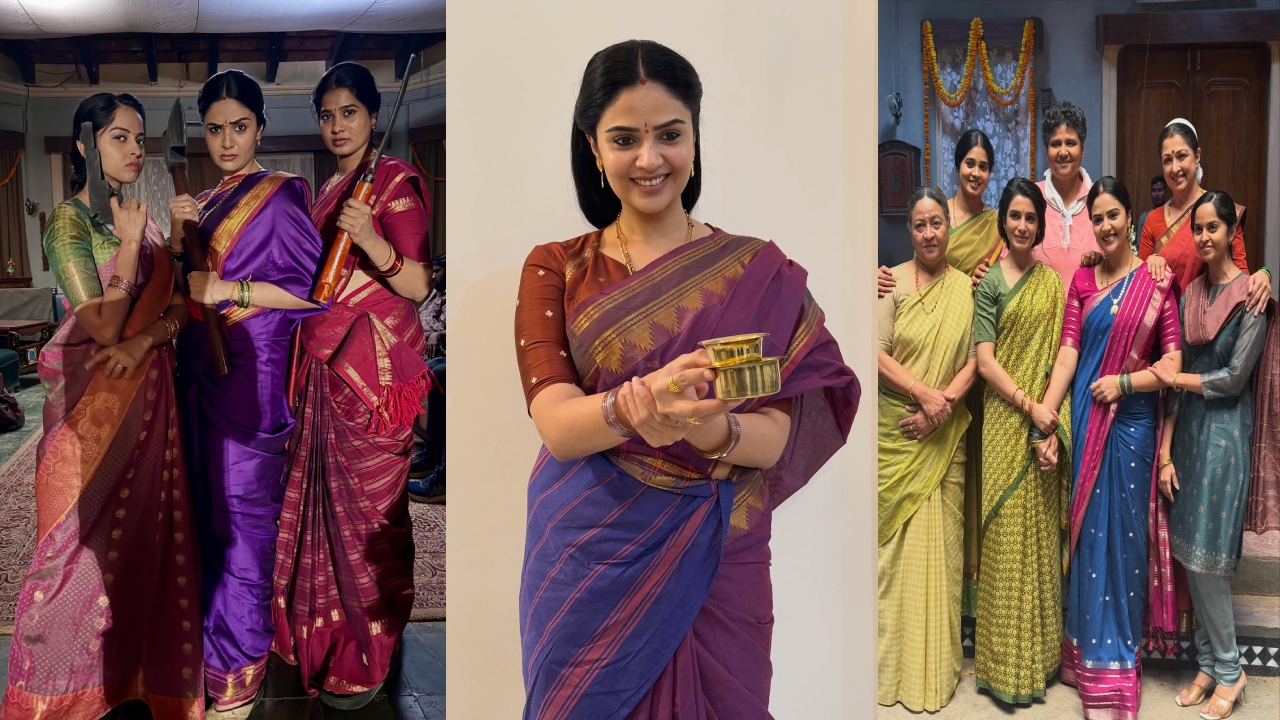 Sreemukhi : మా ఇంటి బంగారం షూటింగ్ పిక్స్ షేర్ చేసిన శ్రీముఖి.. ఫోటోలు వైర‌ల్