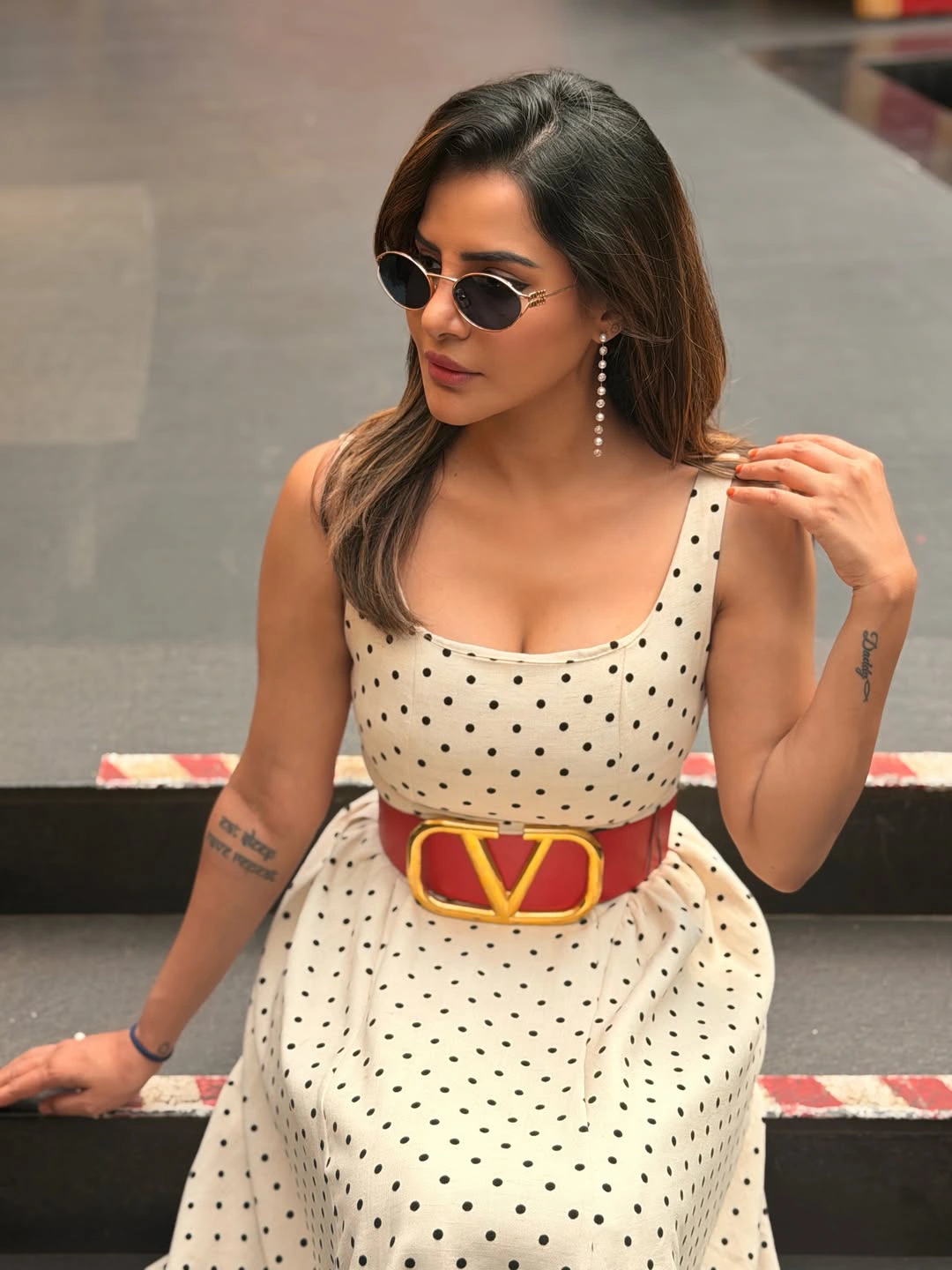 Ashu Reddy Stunning Looks in Long Frock