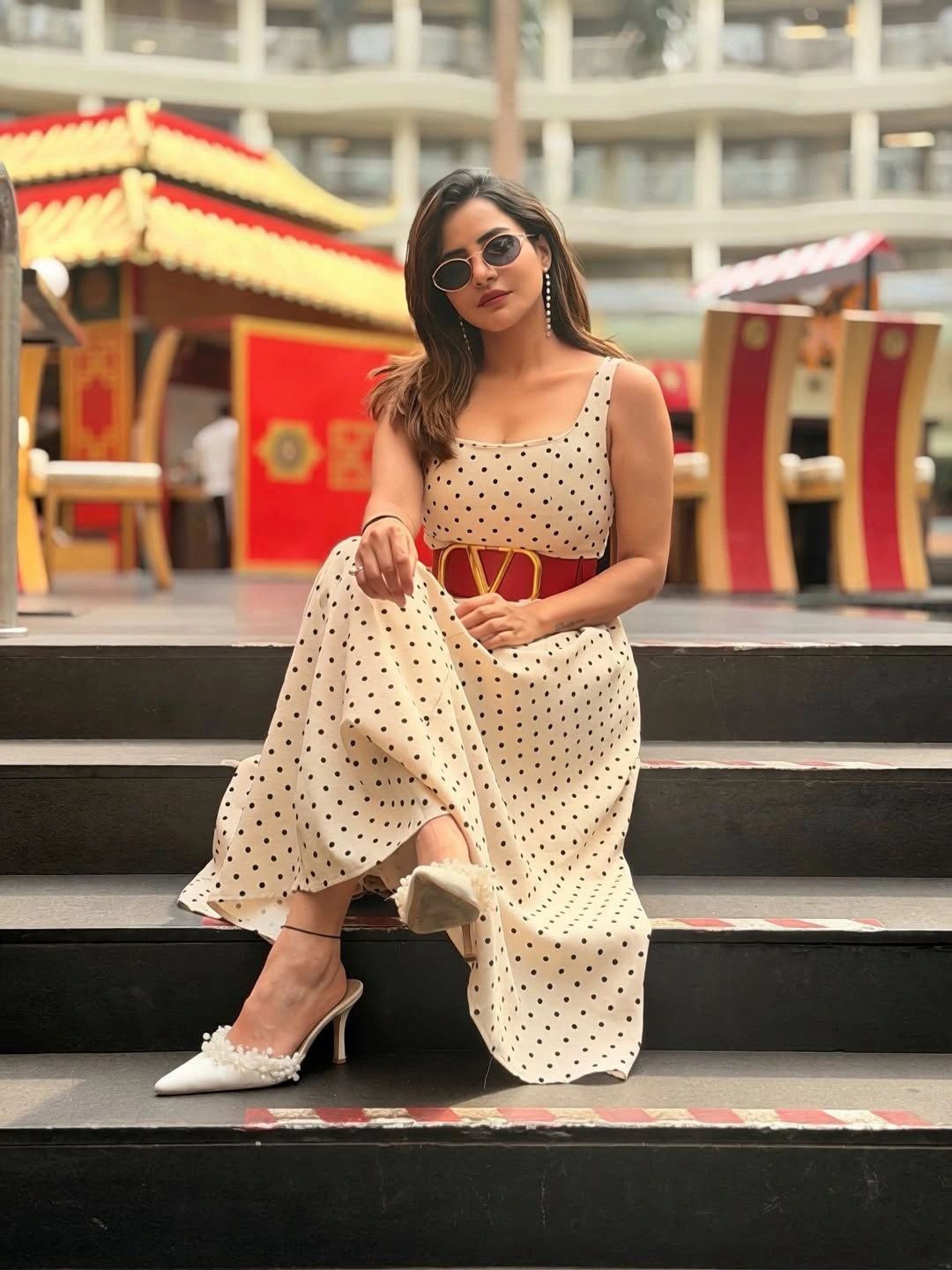 Ashu Reddy Stunning Looks in Long Frock