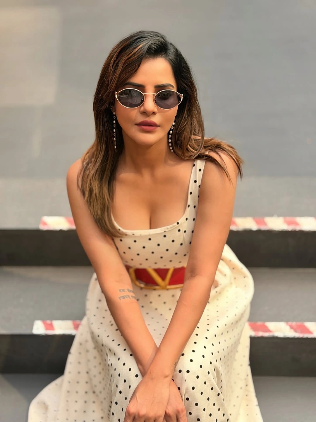Ashu Reddy Stunning Looks in Long Frock