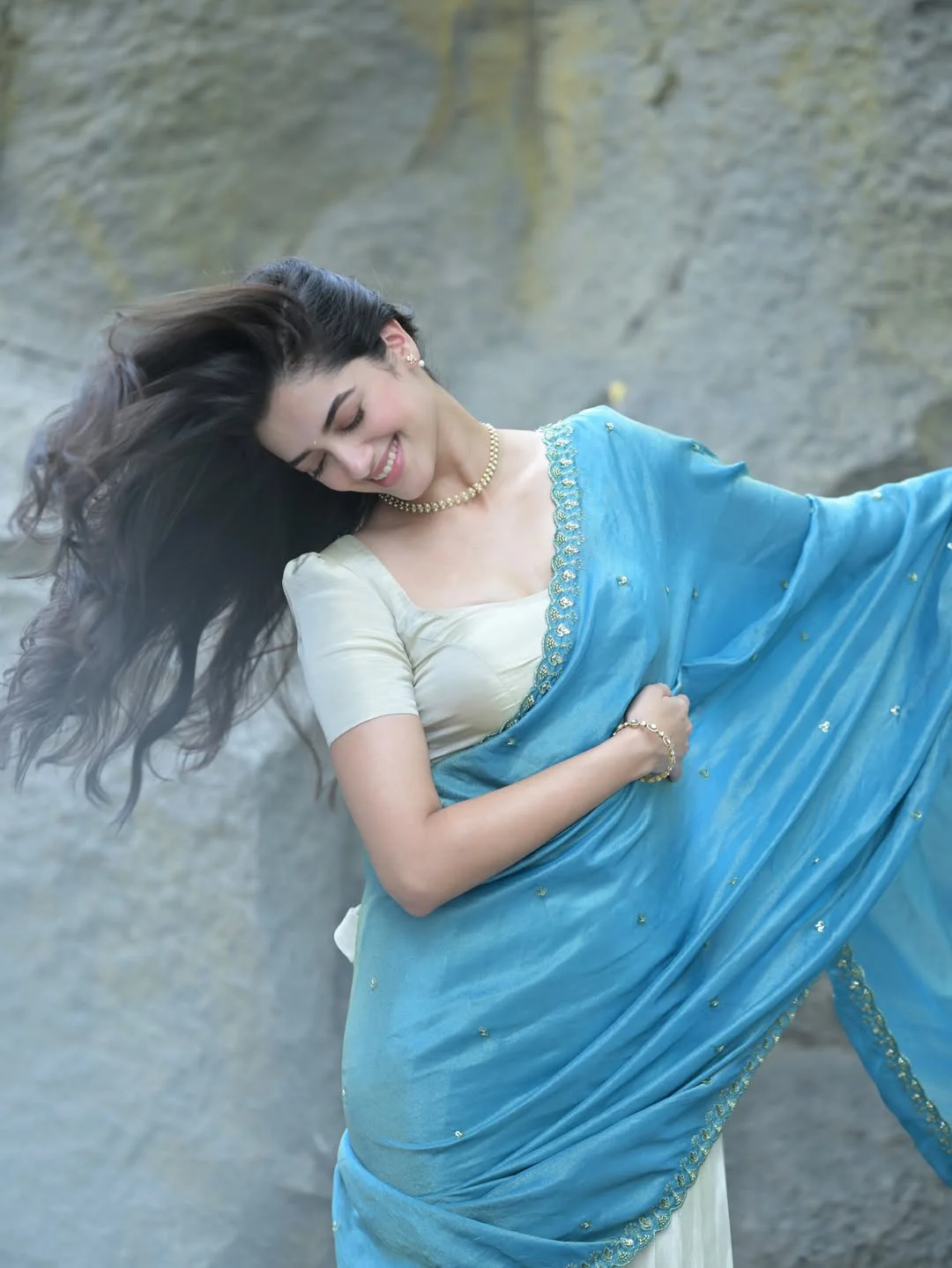 Bhagyashri Borse Stunning Looks in Saree