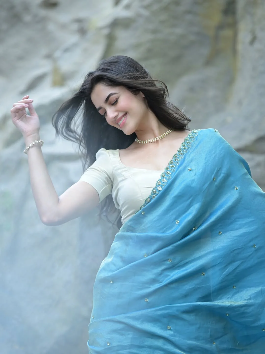 Bhagyashri Borse Stunning Looks in Saree