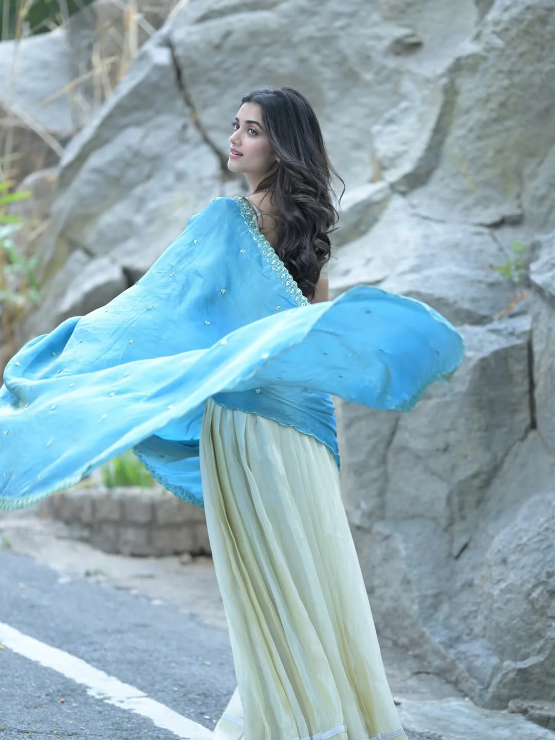 Bhagyashri Borse Stunning Looks in Saree