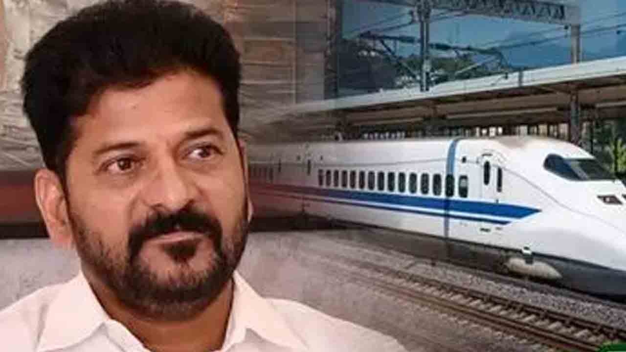 CM Revanth Reddy : బుల్లెట్ ట్రైన్ ప్రాజెక్టుపై సీఎం సమీక్ష.. అనంతగిరి, నల్లమలలో స్టేషన్ల ప్రతిపాదన.. అక్కడ రాణి రుద్రమ, రుద్రదేవుడి విగ్రహాలు