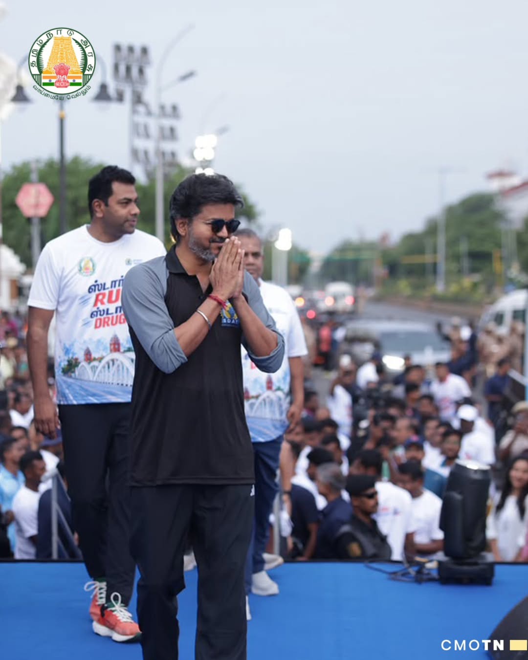 CM Vijay Running in Anti Drugs Movement