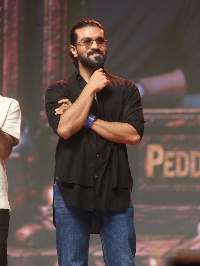 Chiranjeevi Ram Charan Mega Moments in Peddi Block Buster Event