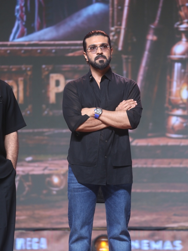 Chiranjeevi Ram Charan Mega Moments in Peddi Block Buster Event