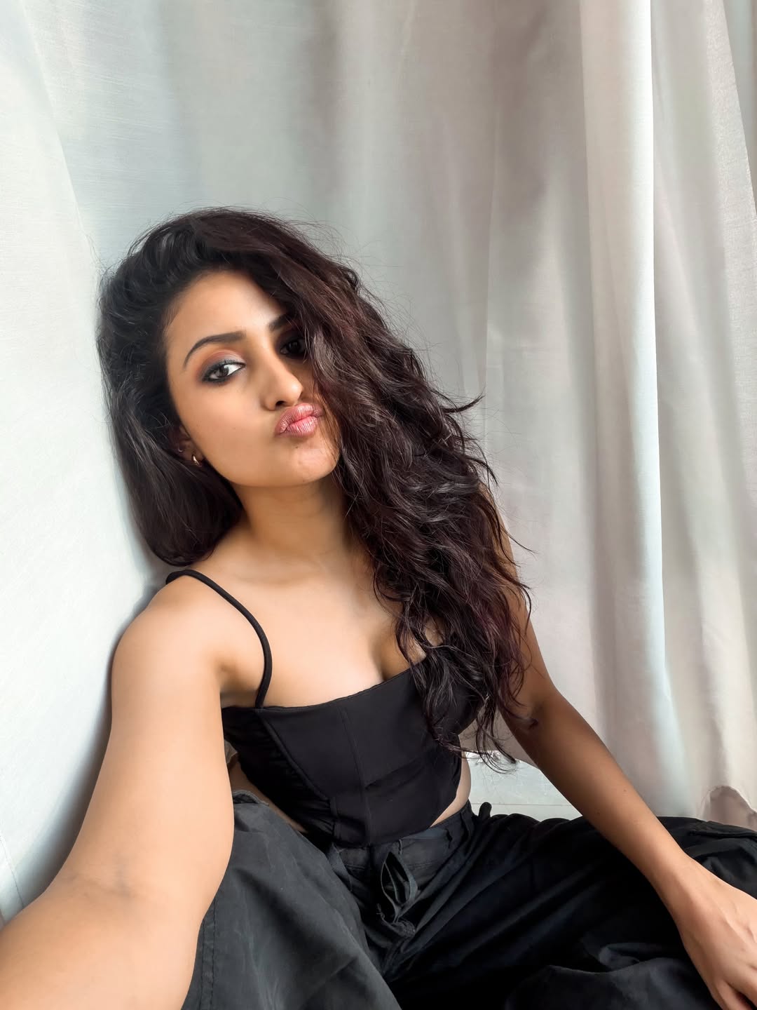 Deepika Pilli Sizzling Looks in Black Dress