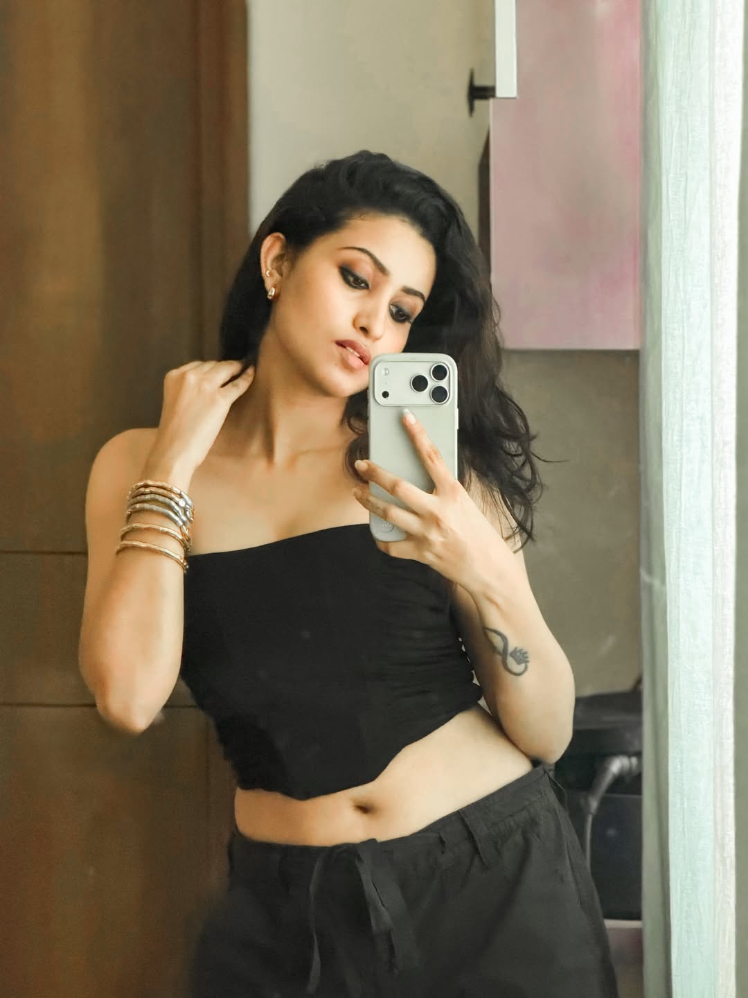 Deepika Pilli Sizzling Looks in Black Dress