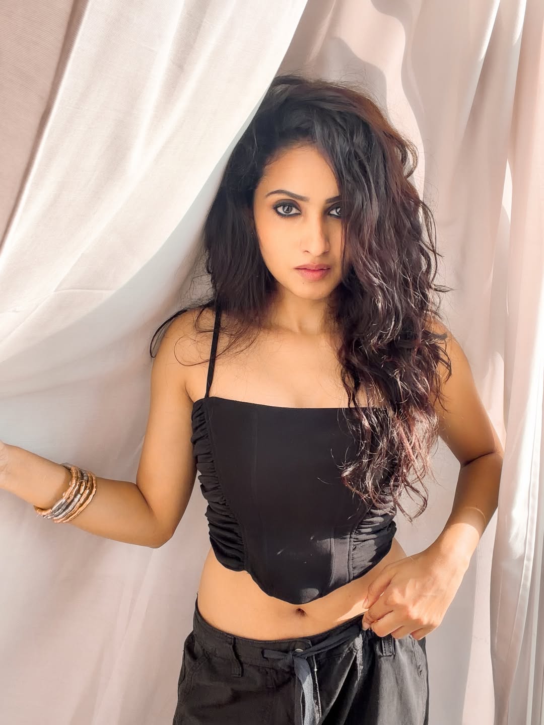 Deepika Pilli Sizzling Looks in Black Dress