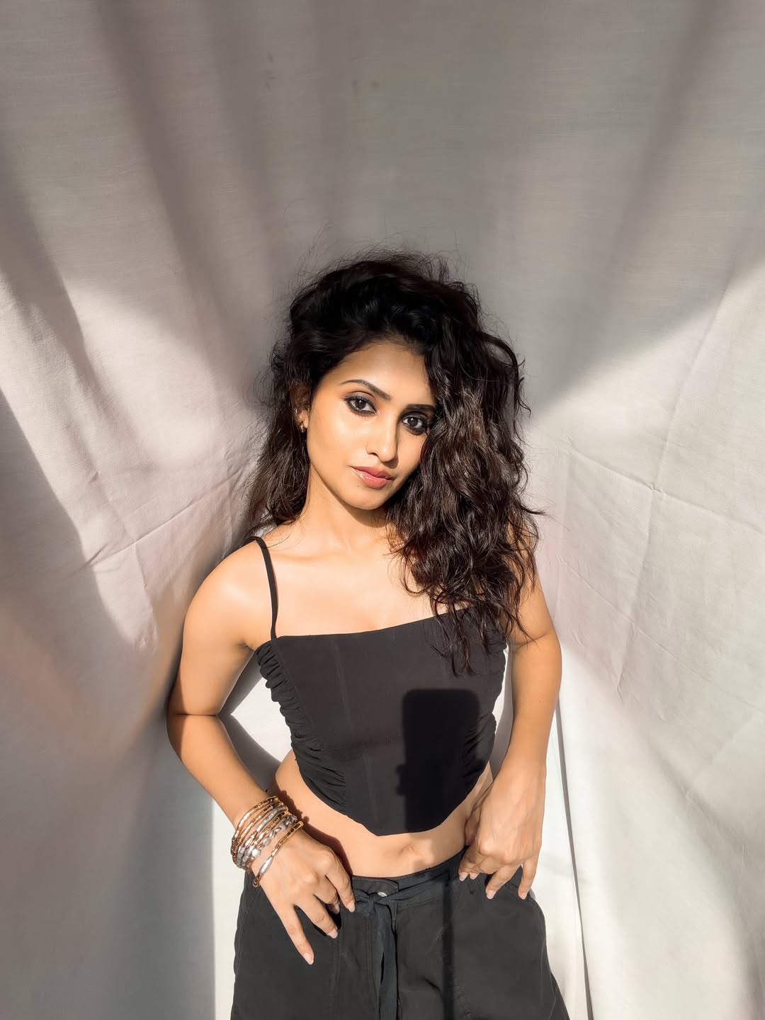 Deepika Pilli Sizzling Looks in Black Dress