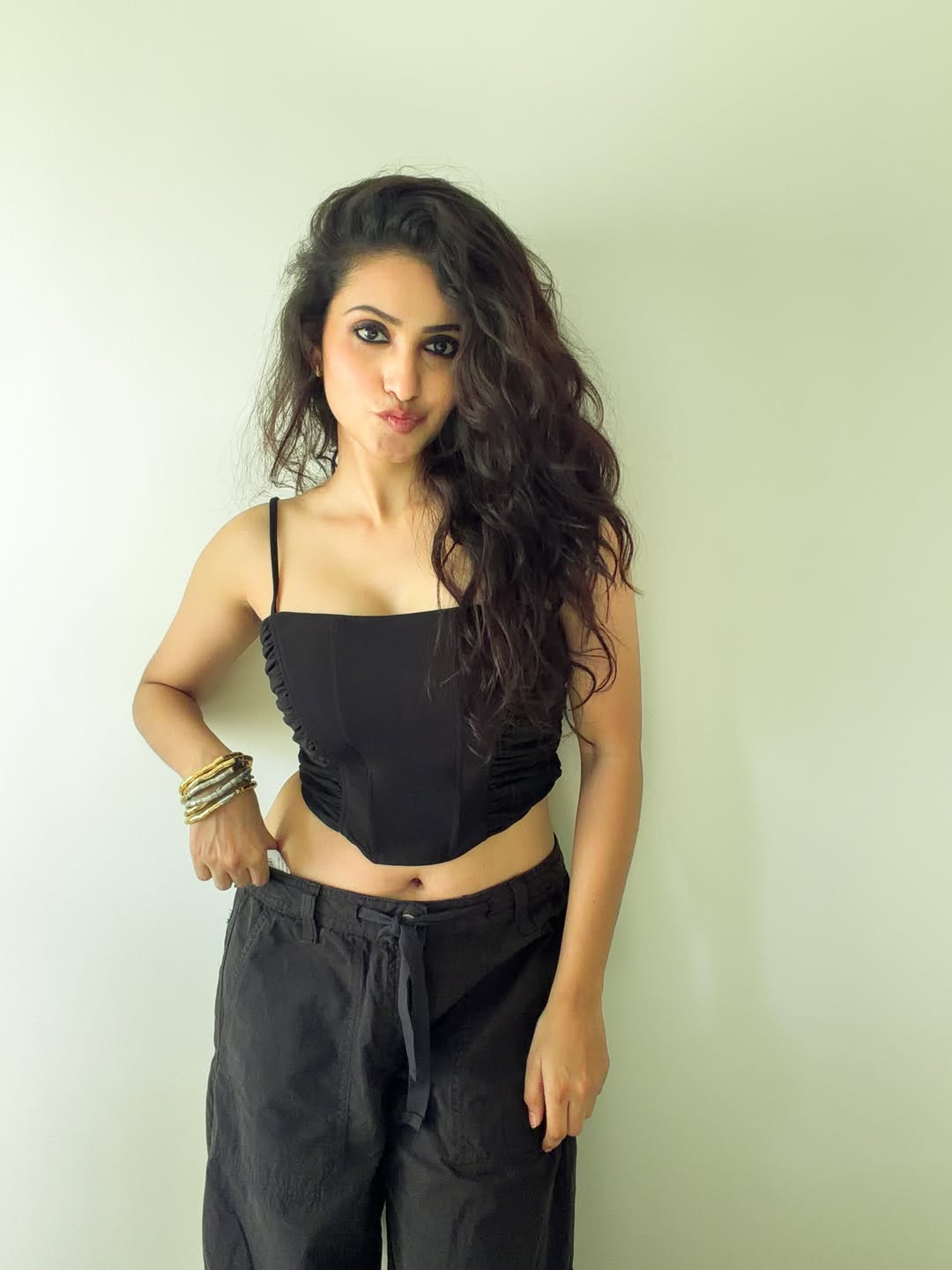 Deepika Pilli Sizzling Looks in Black Dress