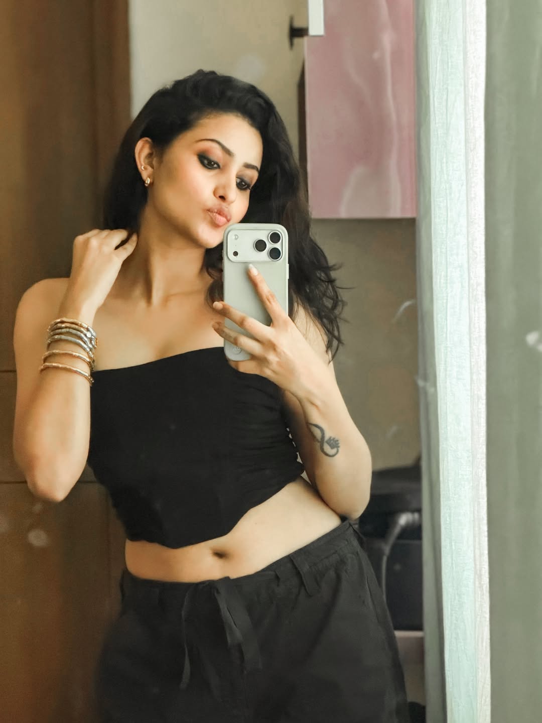 Deepika Pilli Sizzling Looks in Black Dress