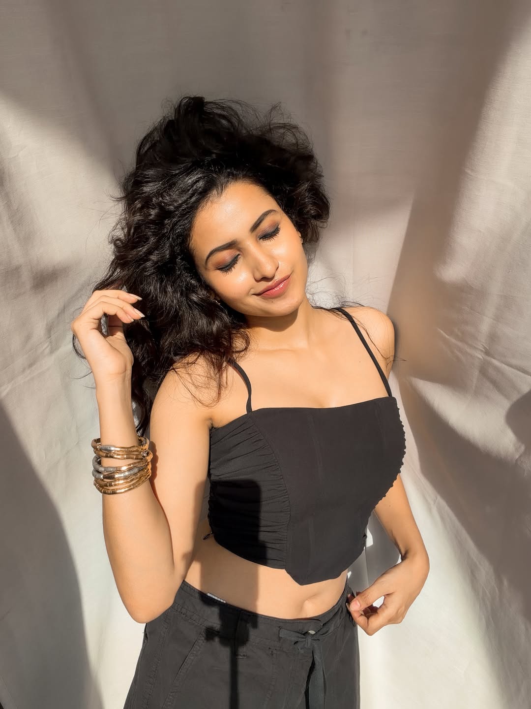 Deepika Pilli Sizzling Looks in Black Dress