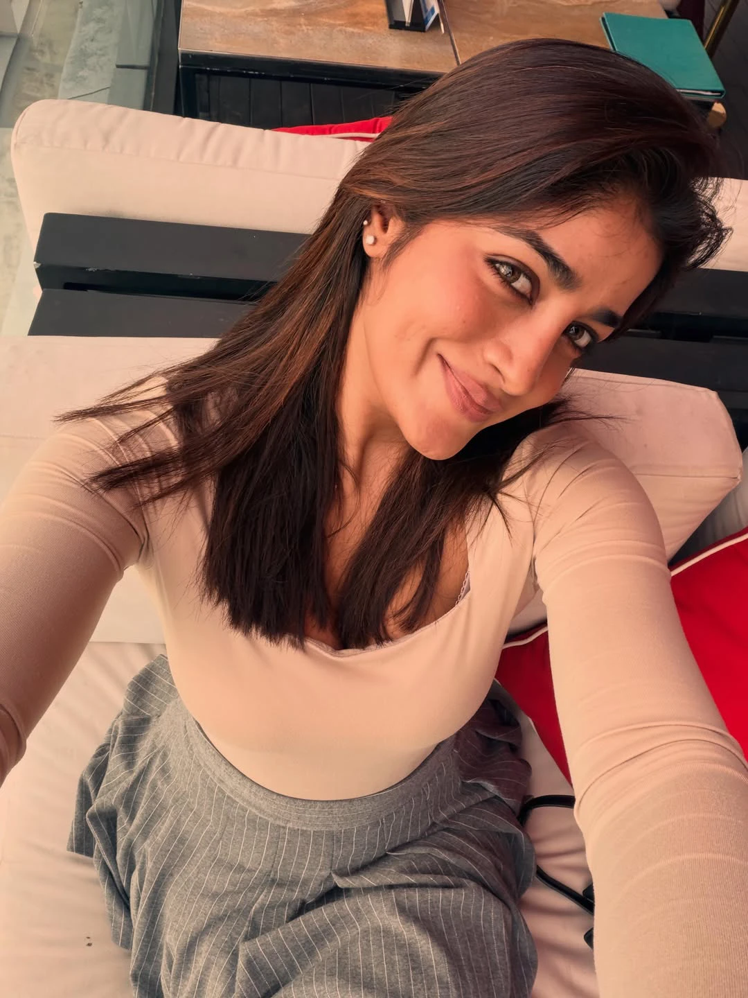 Dimple Hayathi Cute Photos in Short Skirt