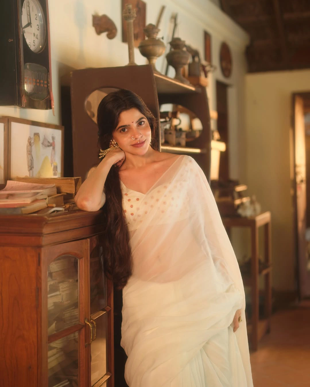 Divyabharathi Shines in Saree