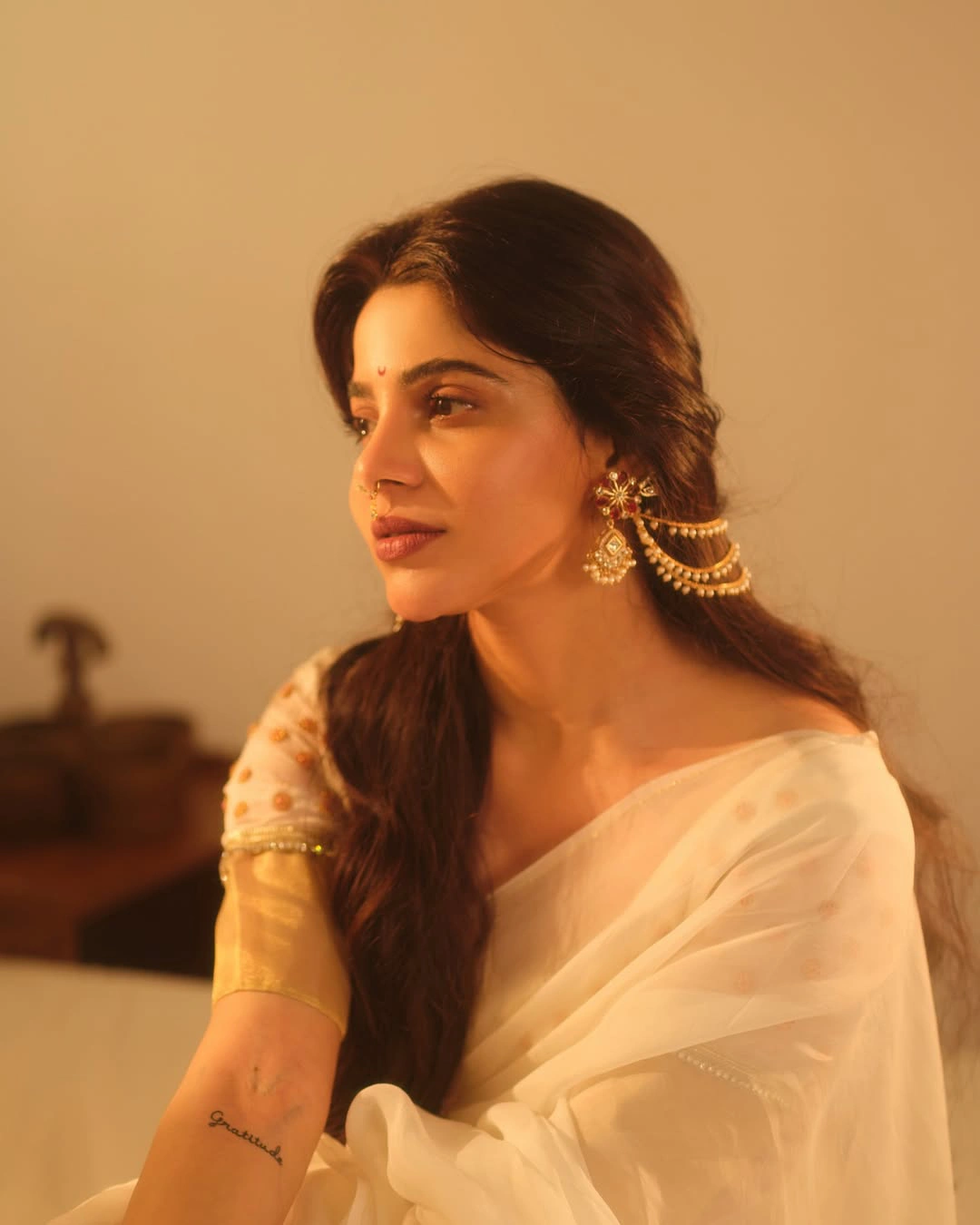 Divyabharathi Shines in Saree