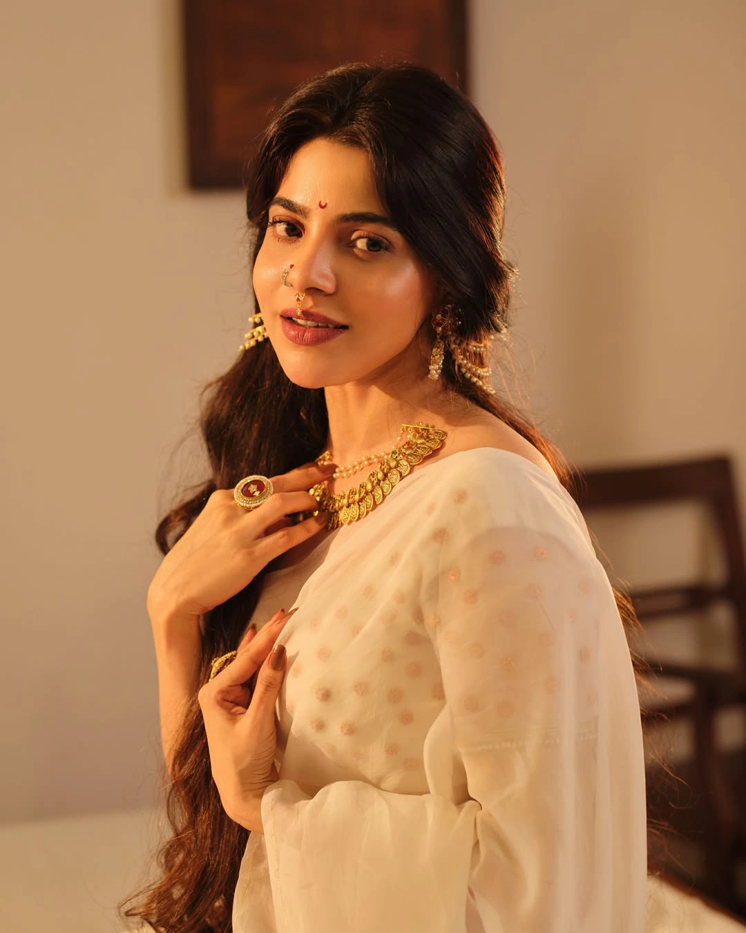 Divyabharathi Shines in Saree