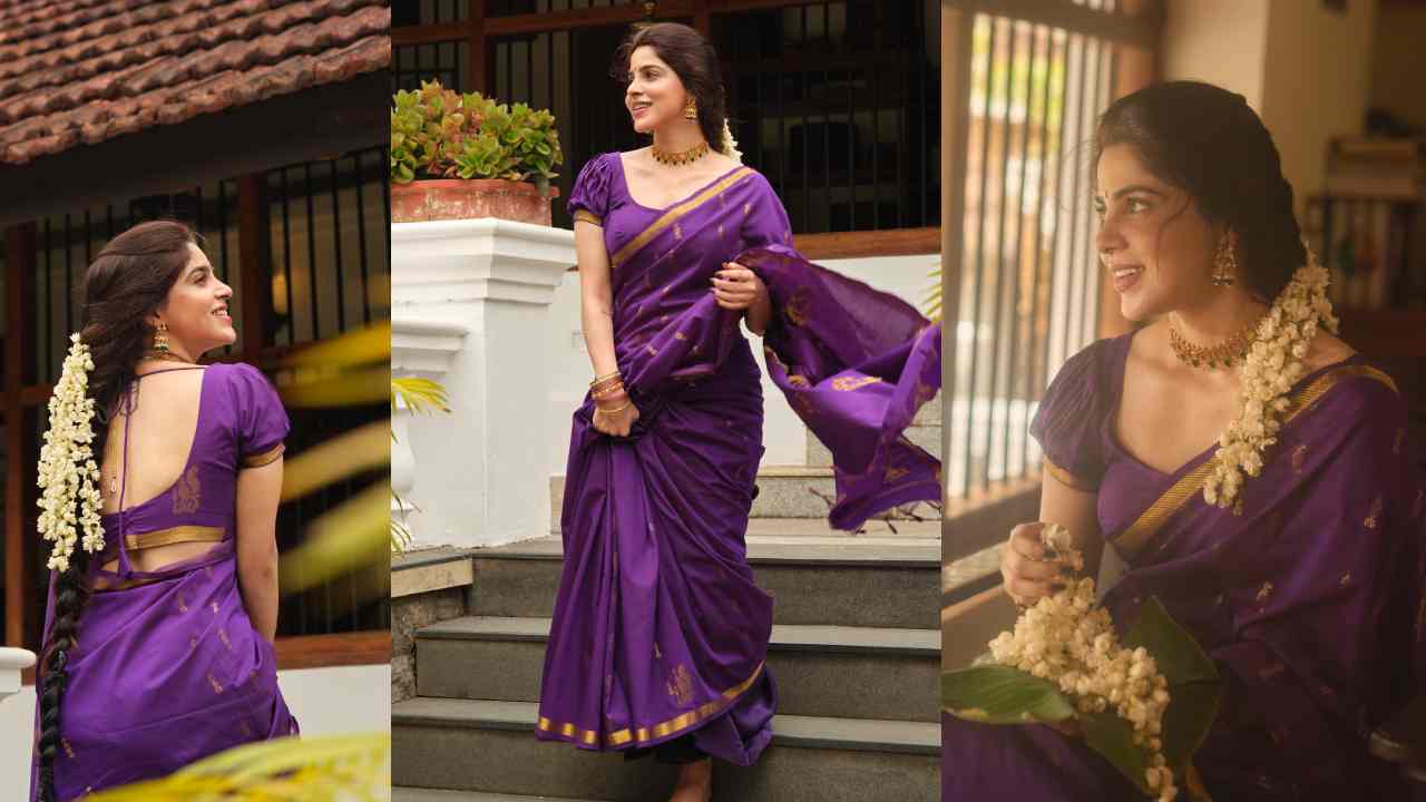 Divyabharathi : పట్టుచీరలో మల్లెపూలు పెట్టి ఎంత ముద్దుగా ఉందో.. దివ్యభారతి ఫొటోలు..