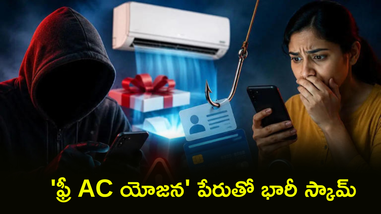 Free AC Yojana Scam : బాబోయ్.. ‘ఫ్రీ AC యోజన’ పేరుతో కొత్త స్కామ్.. ఒక్క క్లిక్‌తో ఖాతా ఖాళీ!