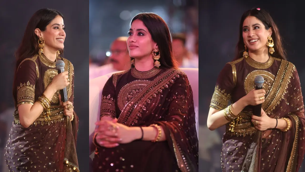 Janhvi Kapoor Photos from Peddi Pre Release Event