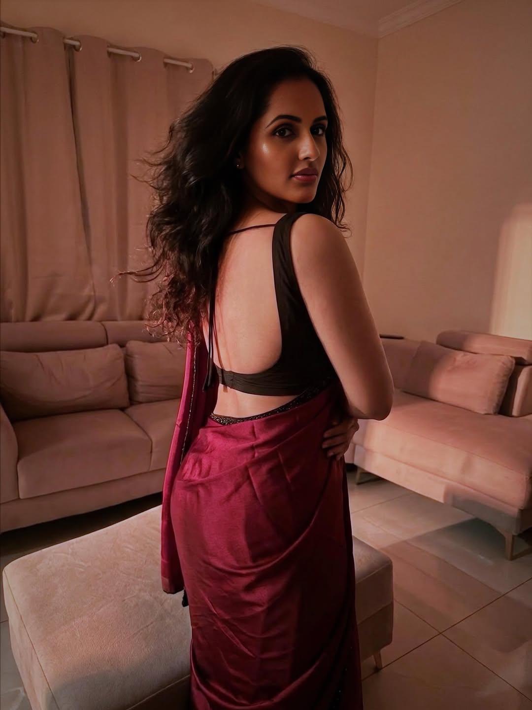 Jyoti Poorvaj Shines in Red Saree