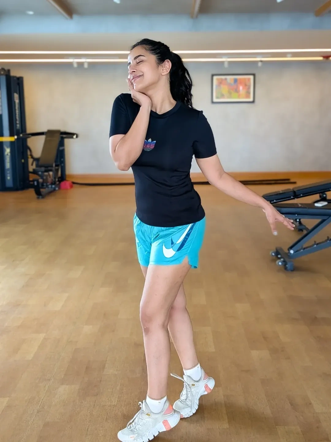 Komalee Prasad Shares Cute Photos from Gym