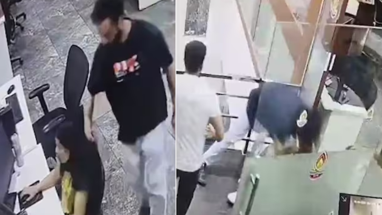 Man stabs ex-girlfriend : మాజీ ప్రేయసి ఆపీస్‌కు వెళ్లి కత్తితో 20సార్లు పొడిచి హత్య.. ఆ తరువాత తాను కత్తితో పొడుచుకొని..