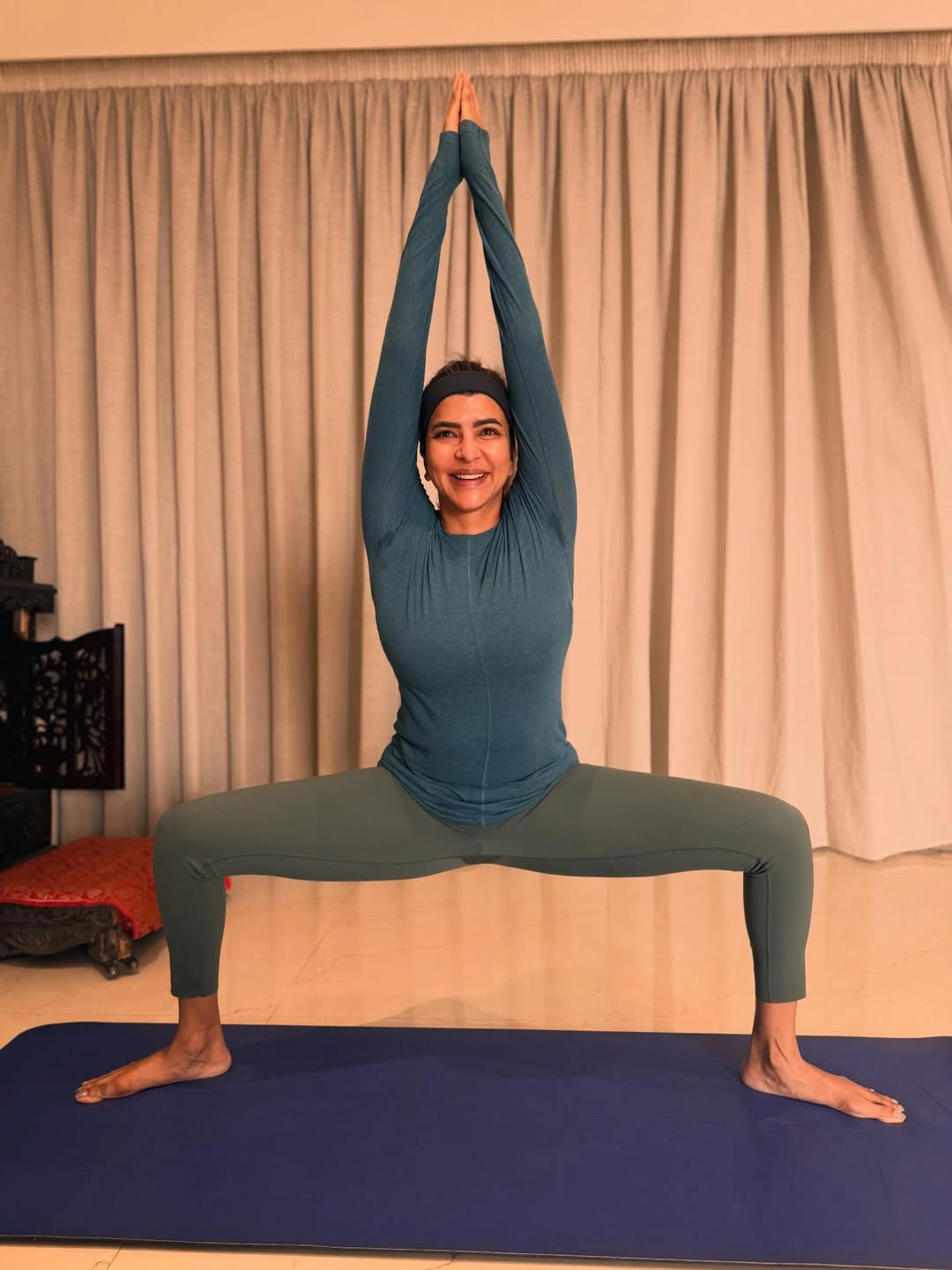 Manchu Lakshmi Shares Exercise Photos