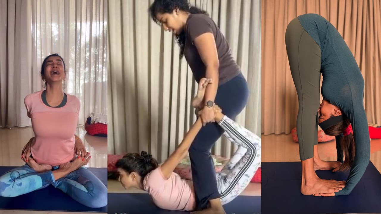 Manchu Lakshmi : వ్యాయామాలతో కష్టపడుతున్న మంచు లక్ష్మి.. ఫొటోలు..
