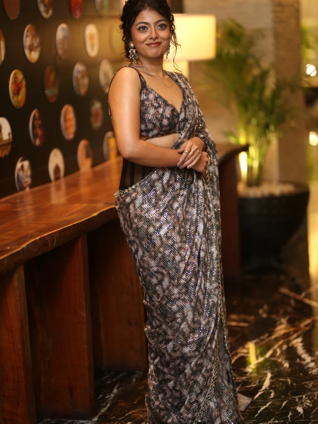 Merin Philip Mesmerizing Looks in Saree