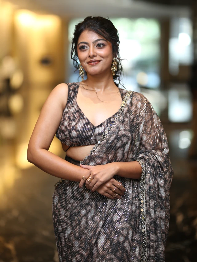 Merin Philip Mesmerizing Looks in Saree