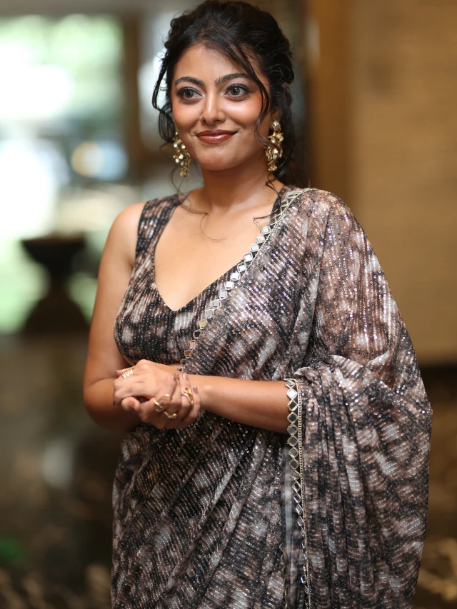 Merin Philip Mesmerizing Looks in Saree