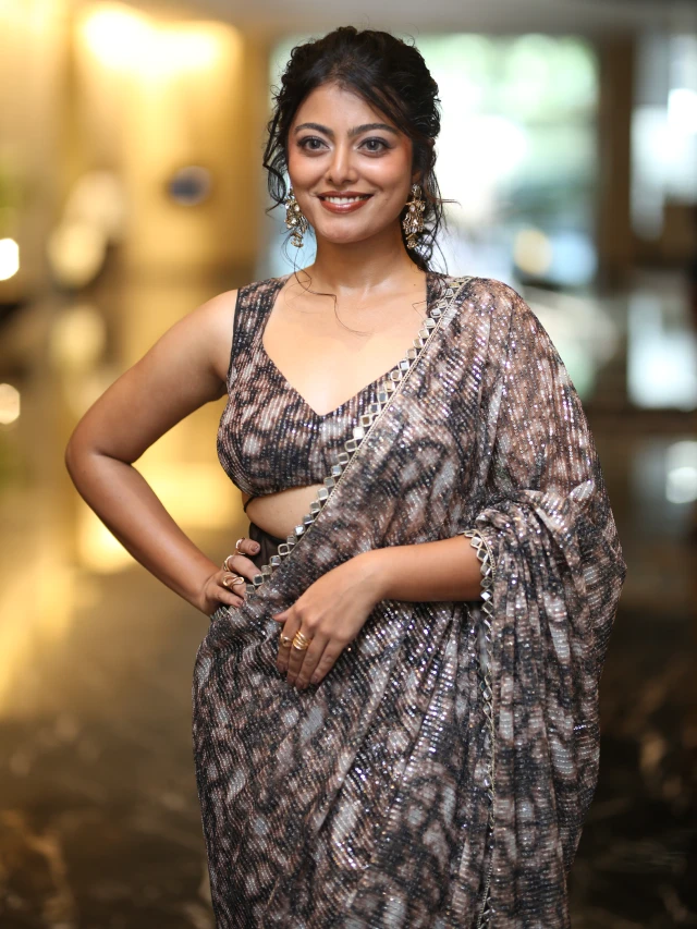 Merin Philip Mesmerizing Looks in Saree