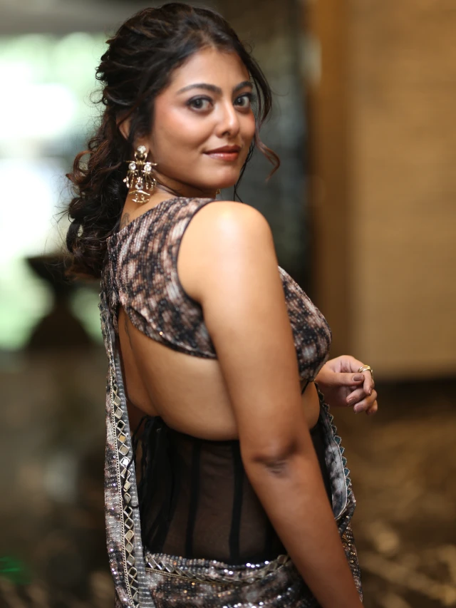 Merin Philip Mesmerizing Looks in Saree