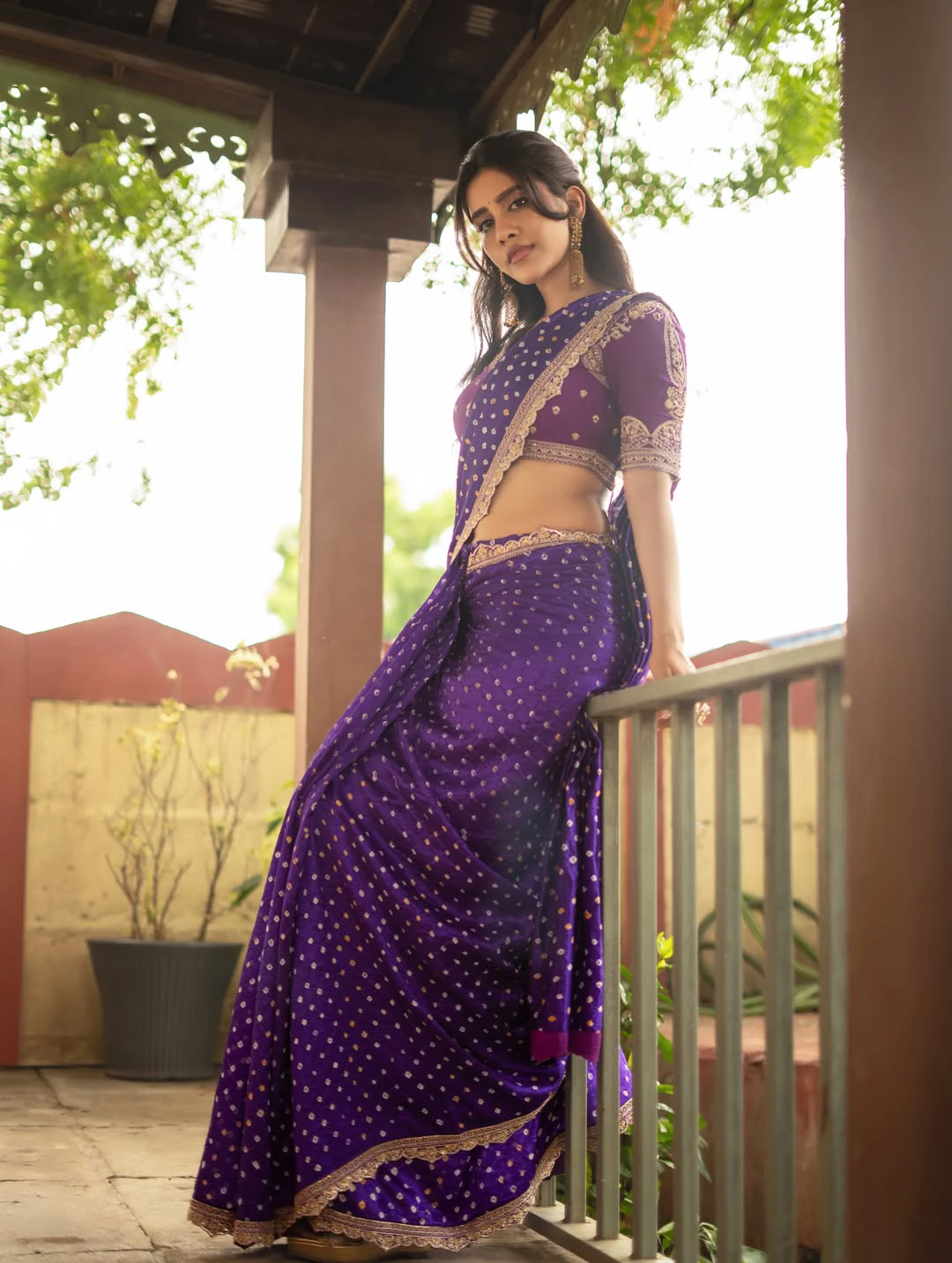Nabha Natesh Showing Her Beauty in Saree