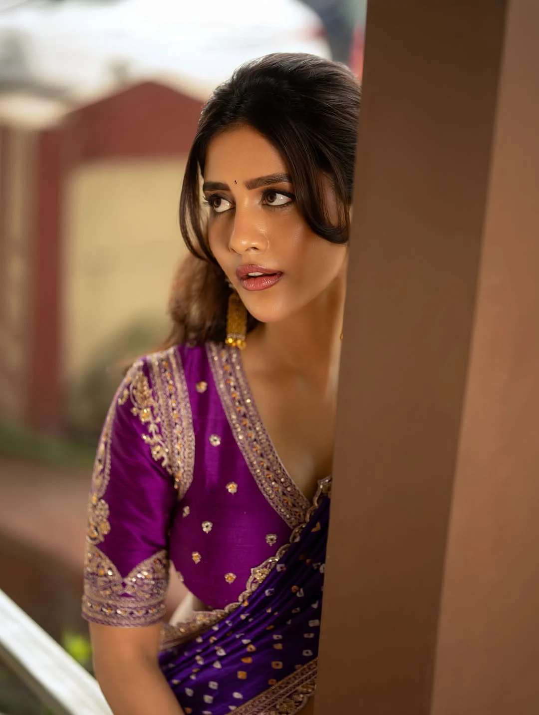 Nabha Natesh Showing Her Beauty in Saree