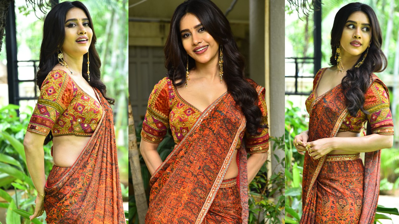 Nabha Natesh : నాగబంధం ప్రమోషన్స్‌లో నభా నటేష్.. చీరకట్టులో ముద్దుగుమ్మ..