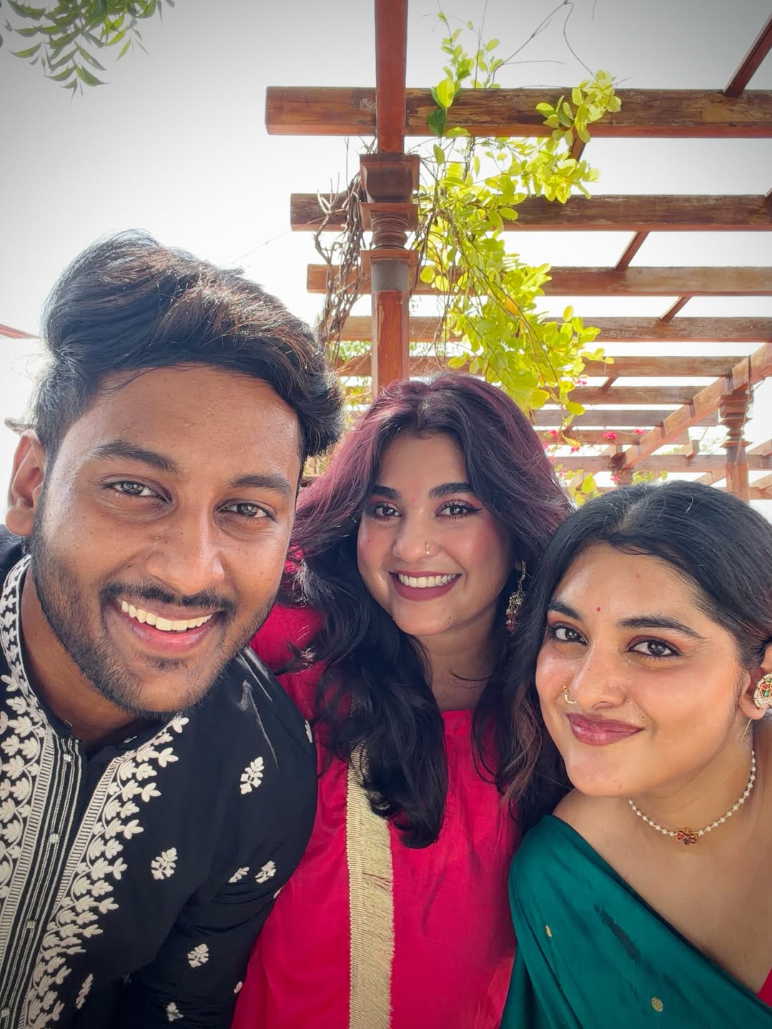 Nikhil Thomas Shares Photos with Nivetha Thomas and Riya Manoj