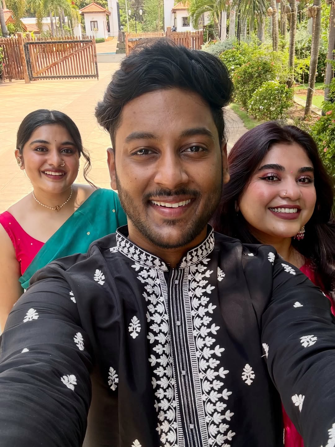 Nikhil Thomas Shares Photos with Nivetha Thomas and Riya Manoj