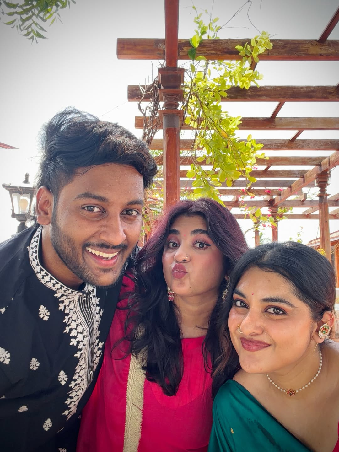 Nikhil Thomas Shares Photos with Nivetha Thomas and Riya Manoj