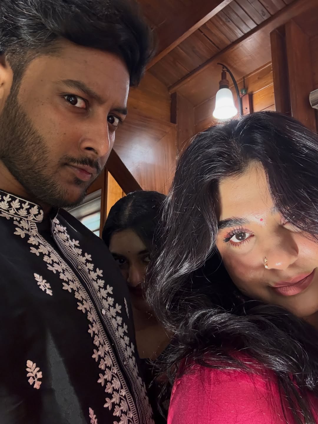Nikhil Thomas Shares Photos with Nivetha Thomas and Riya Manoj