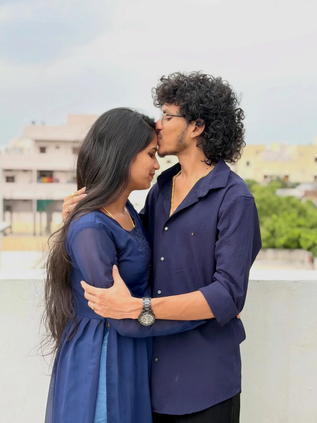Patas Praveen Shares Photos with Wife Kadem Vamshitha