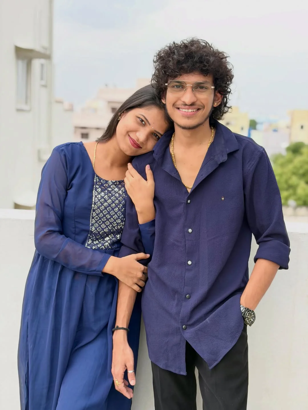 Patas Praveen Shares Photos with Wife Kadem Vamshitha