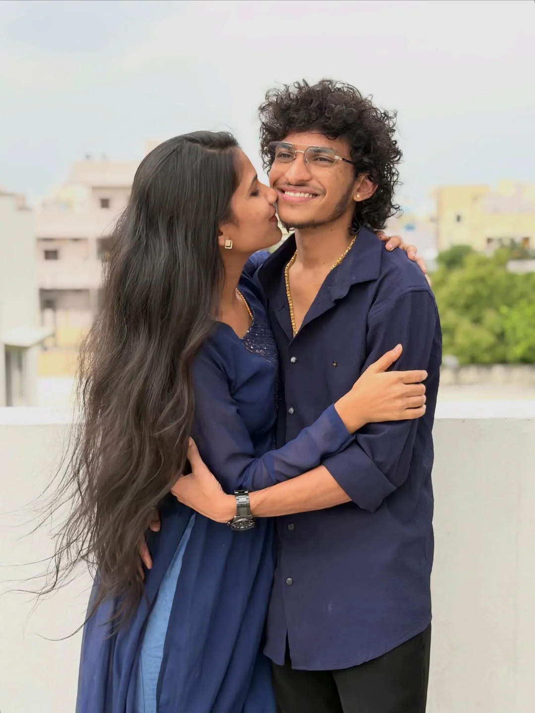 Patas Praveen Shares Photos with Wife Kadem Vamshitha
