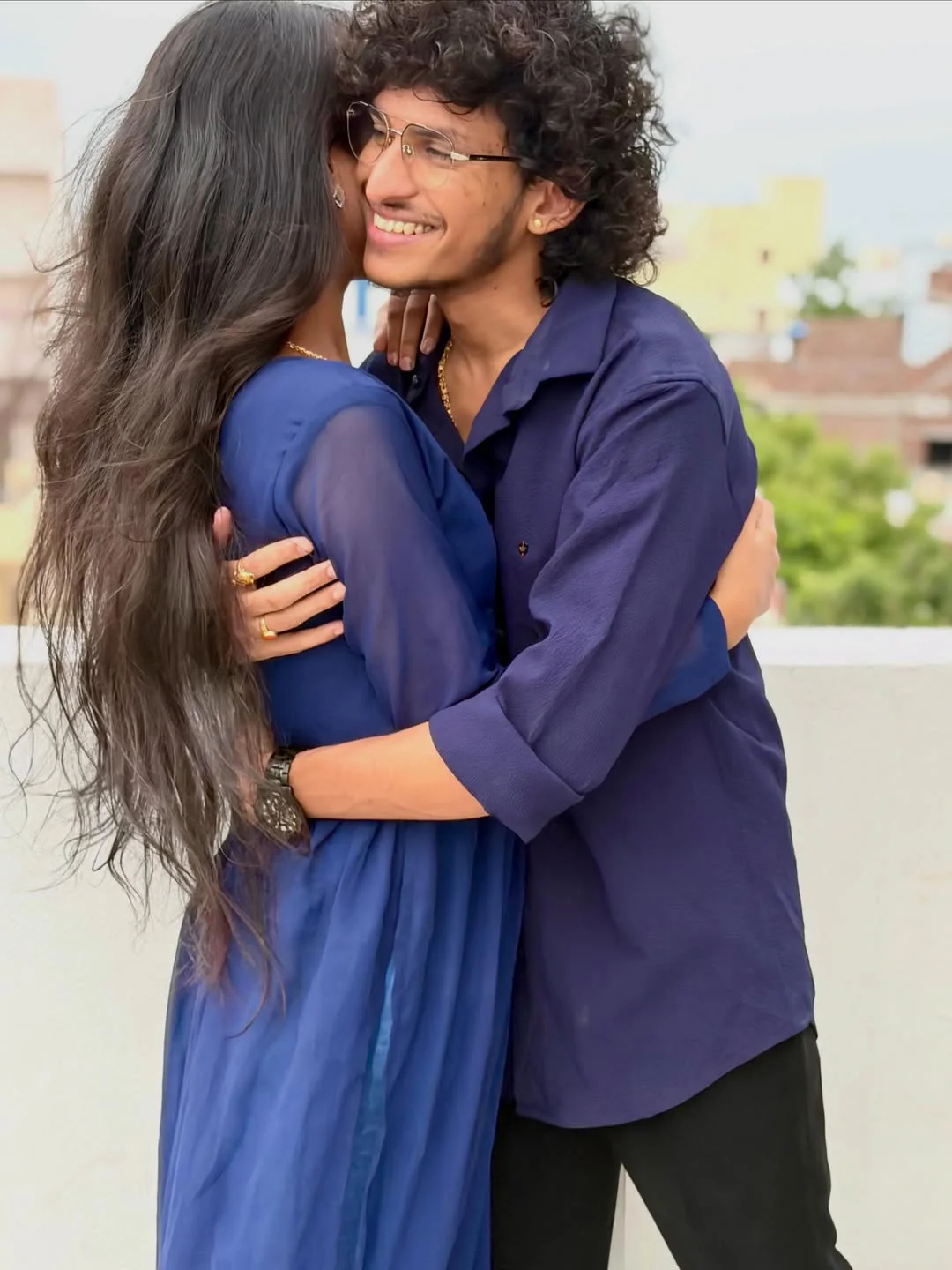 Patas Praveen Shares Photos with Wife Kadem Vamshitha
