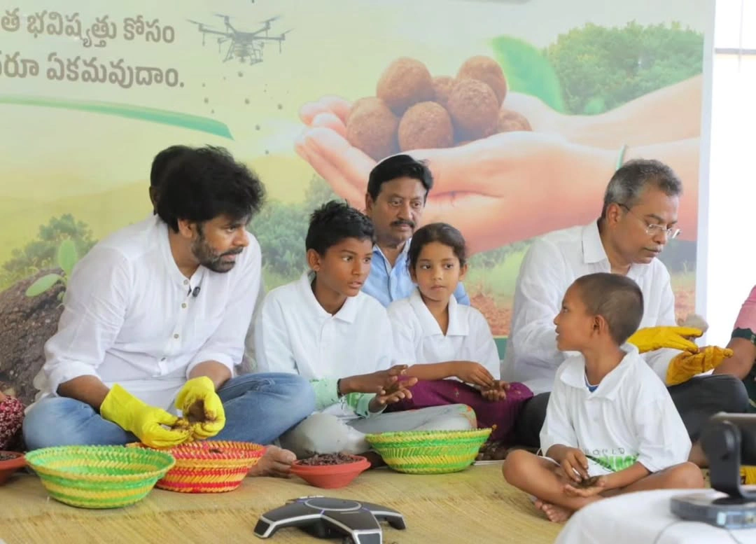 AP Deputy CM Pawan Kalyan Preparing Seed Balls